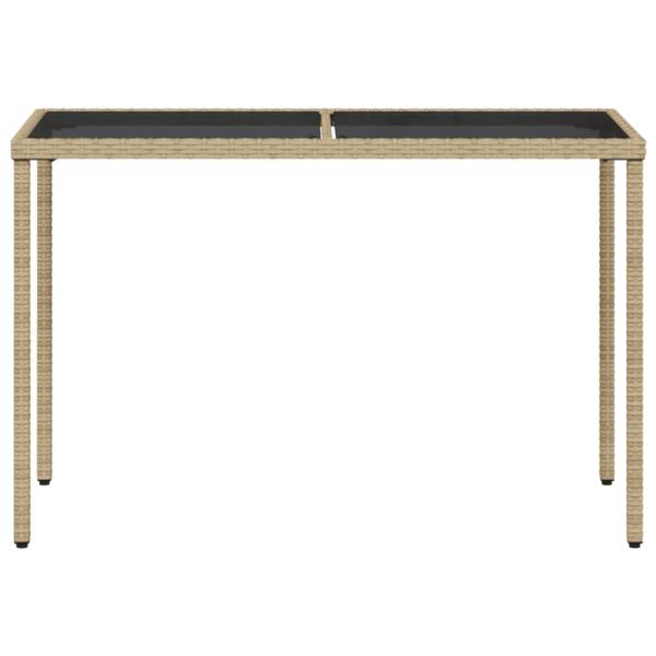5-tlg. Garten-Essgruppe mit Kissen Beigemischung Poly Rattan