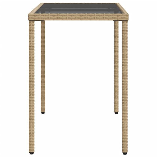 5-tlg. Garten-Essgruppe mit Kissen Beigemischung Poly Rattan