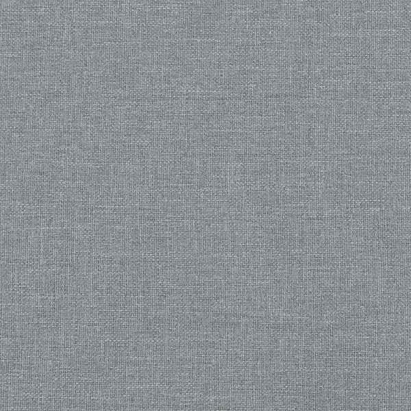Eckbettgestell mit Kopfteil Hellgrau 100 x 200 cm Stoff