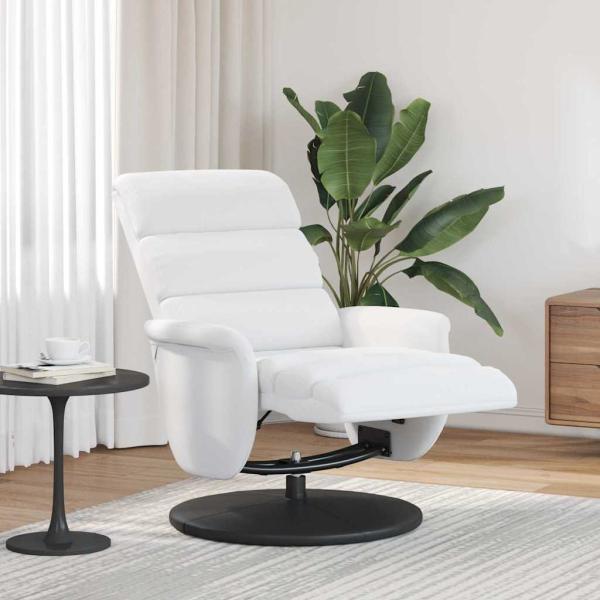 ARDEBO.de - Relaxsessel Weiß 71 x 98 x 106 cm Kunstleder