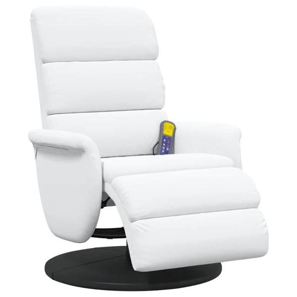 ARDEBO.de - Massage Relaxsessel Weiß 71 x 98 x 106 cm Kunstleder