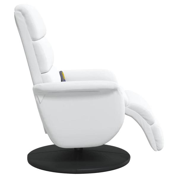 Massage Relaxsessel Weiß 71 x 98 x 106 cm Kunstleder