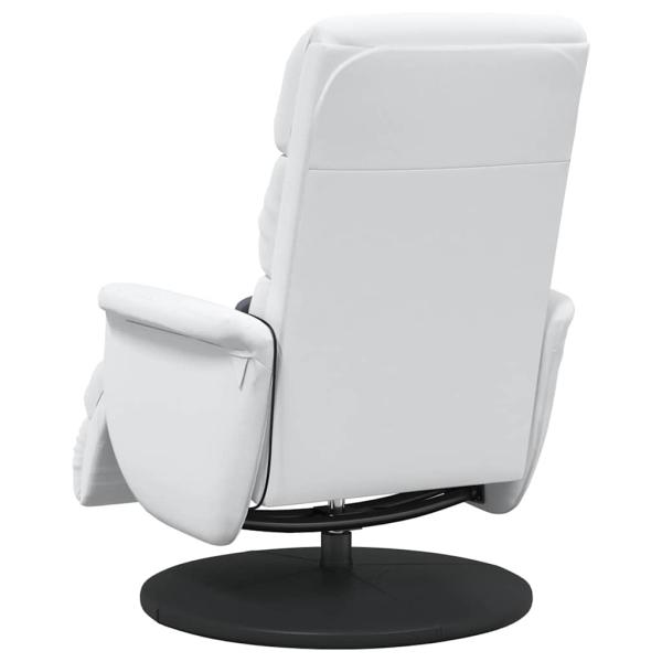 Massage Relaxsessel Weiß 71 x 98 x 106 cm Kunstleder