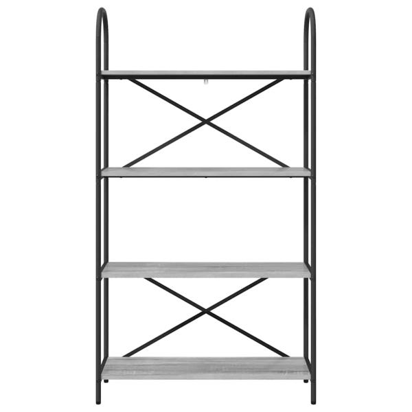 Regal Grau Sonoma 80 x 30 x 146 cm Holzwerkstoff