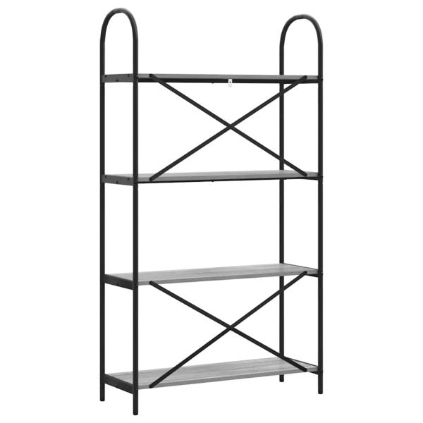 Regal Grau Sonoma 80 x 30 x 146 cm Holzwerkstoff