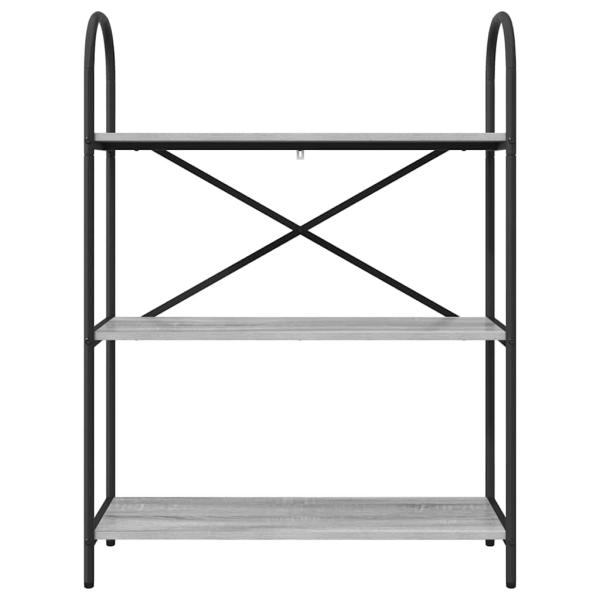 Regal Grau Sonoma 80 x 30 x 109 cm Holzwerkstoff