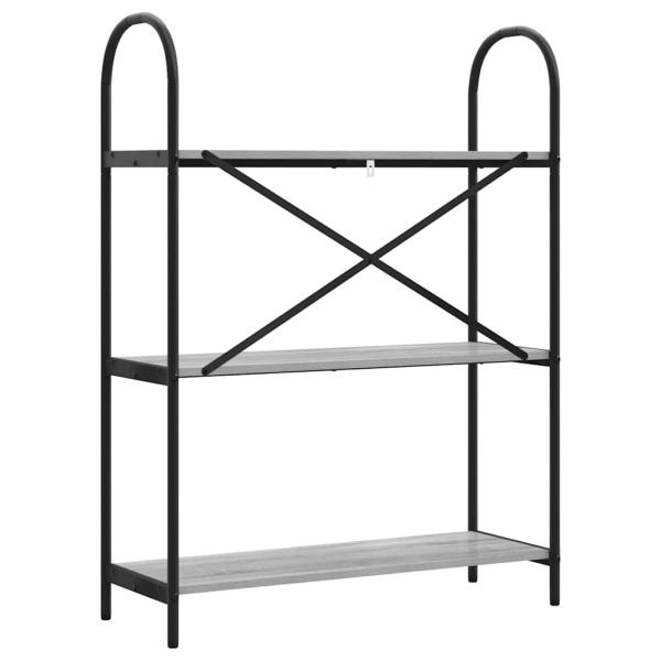 Regal Grau Sonoma 80 x 30 x 109 cm Holzwerkstoff
