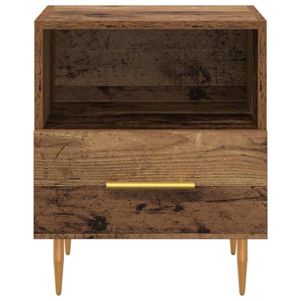 Nachttisch mit Schubladen Braun 40 x 35 x 47,5 cm Holzwerkstoff