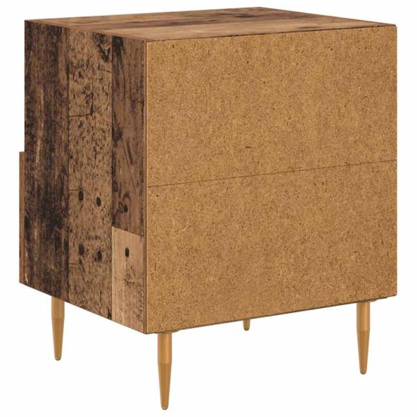 Nachttisch mit Schubladen Braun 40 x 35 x 47,5 cm Holzwerkstoff