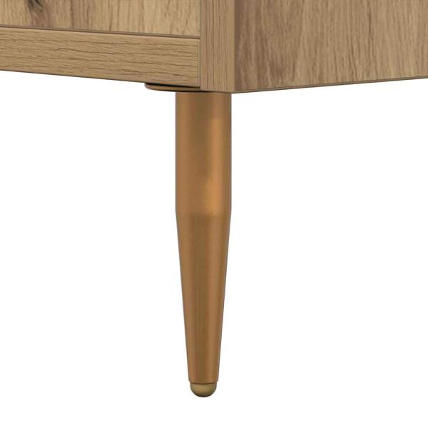 Nachttisch mit Schubladen Braun 40 x 35 x 47,5 cm Holzwerkstoff