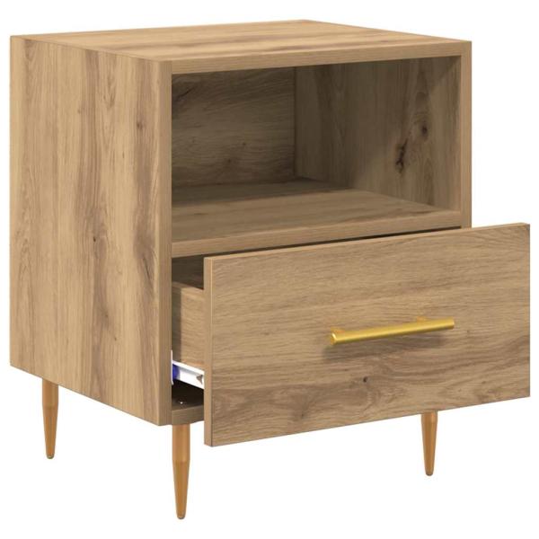 Nachttisch mit Schubladen Braun 40 x 35 x 47,5 cm Holzwerkstoff