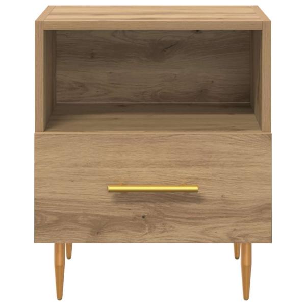 Nachttisch mit Schubladen Braun 40 x 35 x 47,5 cm Holzwerkstoff
