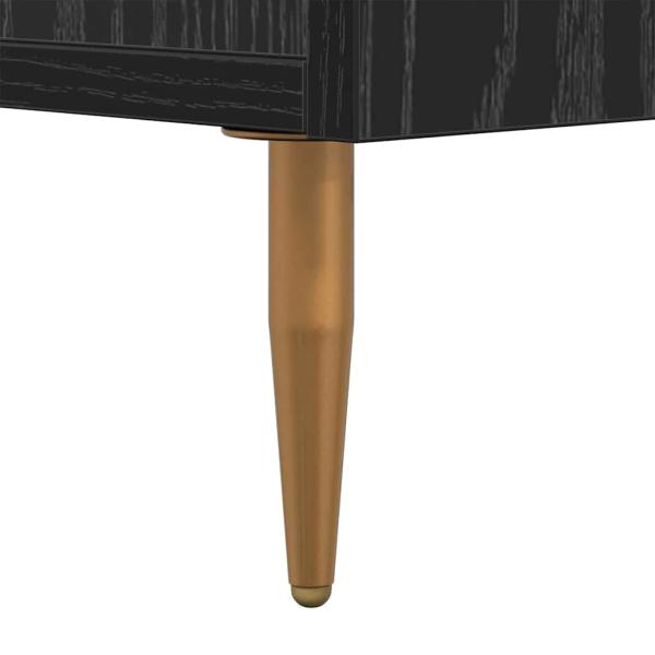 Nachttisch 2 pcs Schwarz 40 x 35 x 47,5 cm Holzwerkstoff