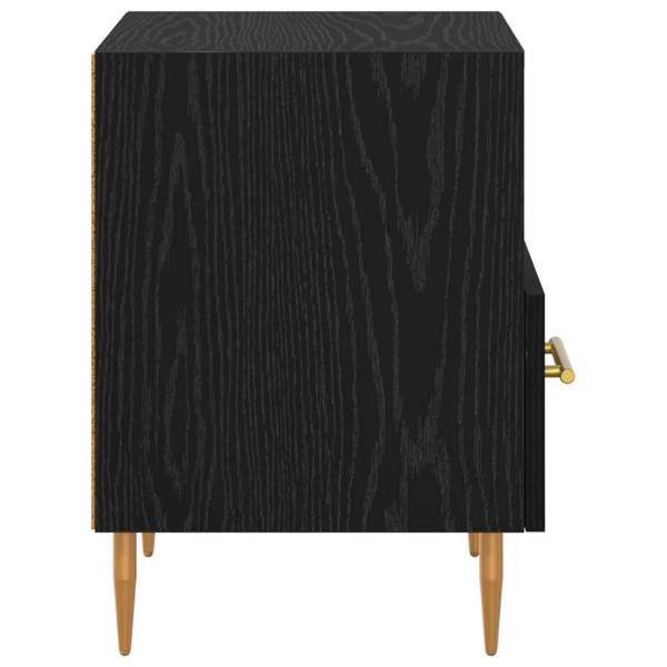 Nachttisch 2 pcs Schwarz 40 x 35 x 47,5 cm Holzwerkstoff