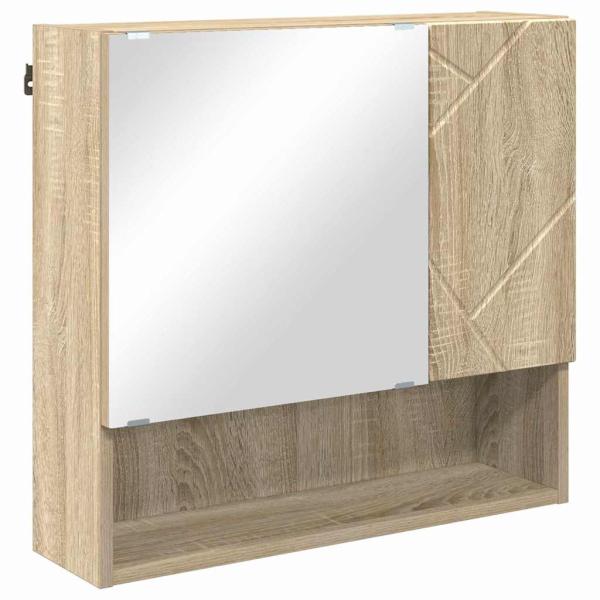 Spiegelschrank Sonoma Eiche 59 x 17 x 55 cm Holzwerkstoff