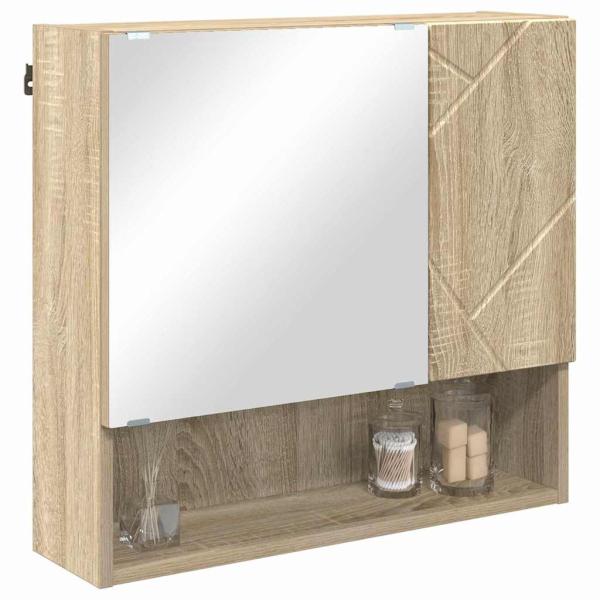 Spiegelschrank Sonoma Eiche 59 x 17 x 55 cm Holzwerkstoff