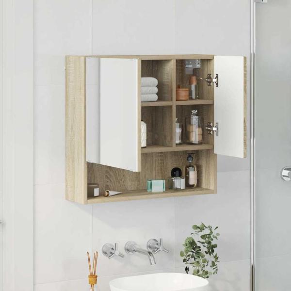Spiegelschrank Sonoma Eiche 59 x 17 x 55 cm Holzwerkstoff