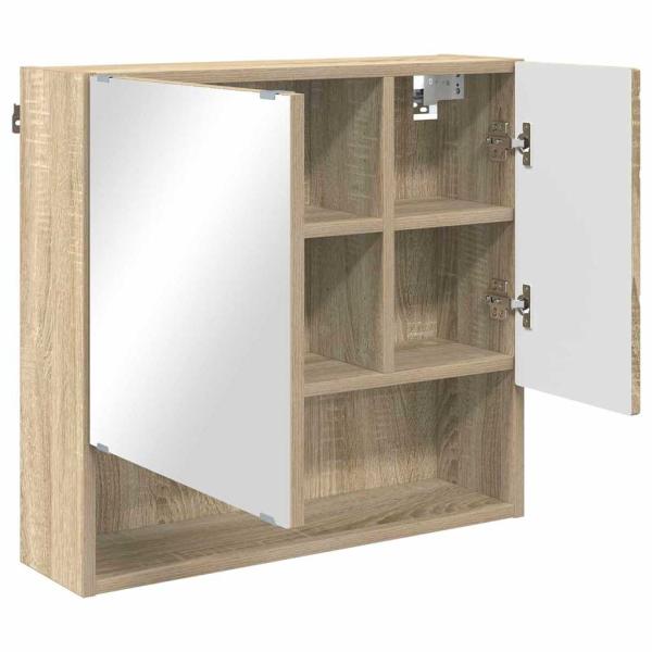 Spiegelschrank Sonoma Eiche 59 x 17 x 55 cm Holzwerkstoff