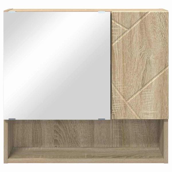 Spiegelschrank Sonoma Eiche 59 x 17 x 55 cm Holzwerkstoff