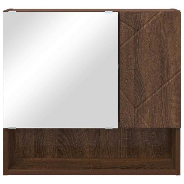 Spiegelschrank Braune Eiche 59 x 17 x 55 cm Holzwerkstoff