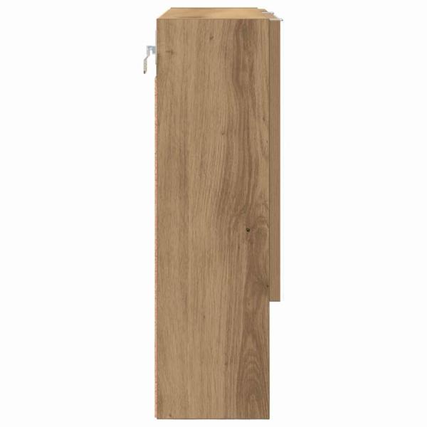 Spiegelschrank Eiche handwerklich 59 x 17 x 55 cm Holzwerkstoff