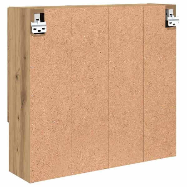 Spiegelschrank Eiche handwerklich 59 x 17 x 55 cm Holzwerkstoff