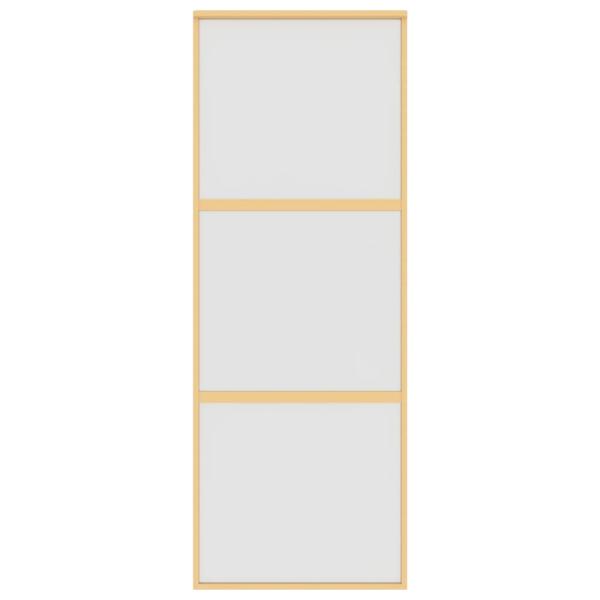 Schiebetür Golden 76x205 cm Matt ESG-Glas und Aluminium
