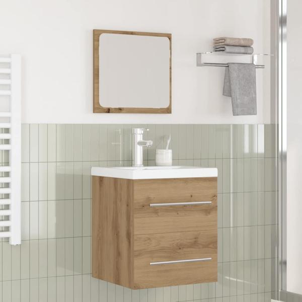 ARDEBO.de - Badezimmermöbel Set 2 pcs Schwarze Eiche 41 x 38.5 x 48 cm