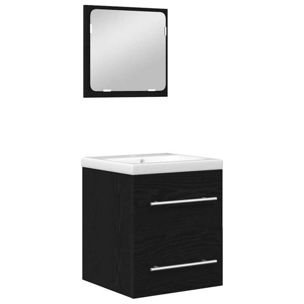 Badezimmermöbel Set 2 pcs Eiche handwerklich 41 x 38.5 x 48 cm