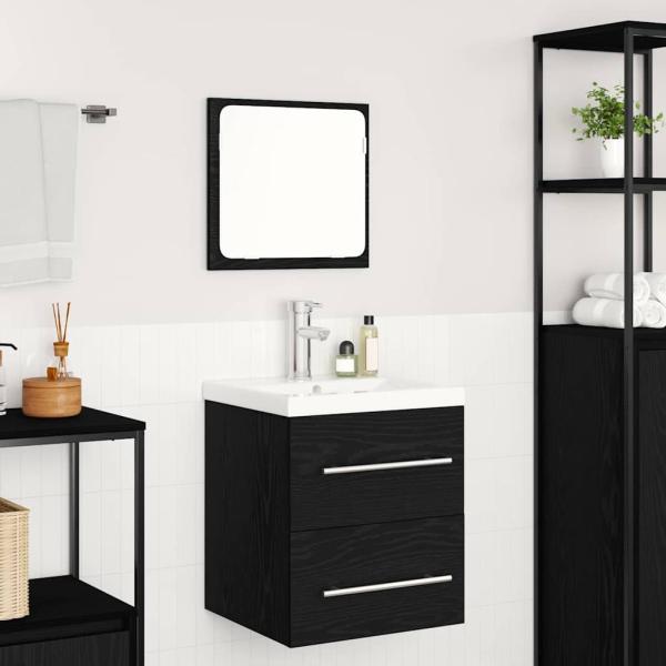 Badezimmermöbel Set 2 pcs Eiche handwerklich 41 x 38.5 x 48 cm