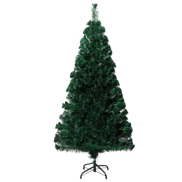 Künstlicher Weihnachtsbaum mit Ständer Grün 150 cm Glasfaser
