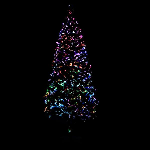 Künstlicher Weihnachtsbaum mit Ständer Grün 150 cm Glasfaser