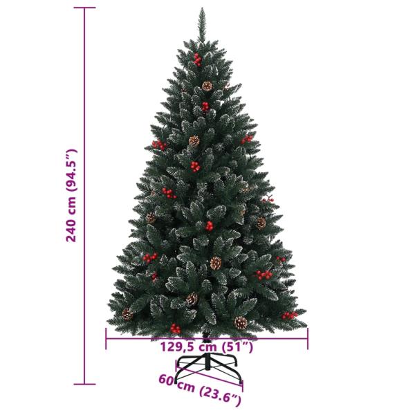 Künstlicher Weihnachtsbaum 300 LEDs 240 cm