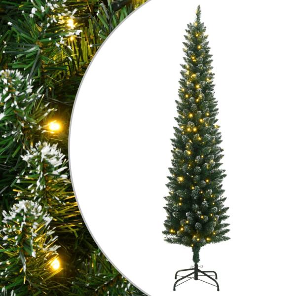 ARDEBO.de - Künstlicher Weihnachtsbaum Schlank 300 LEDs 240 cm