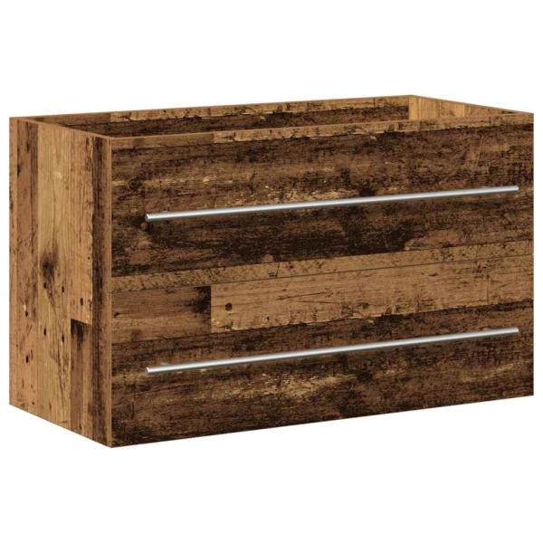 Badezimmer Waschbecken Schrank Altholz 80 x 38.5 x 48 cm