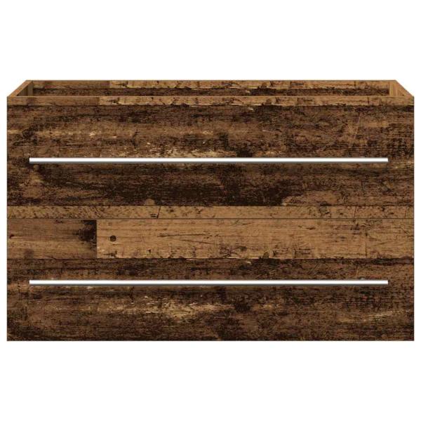 Badezimmer Waschbecken Schrank Altholz 80 x 38.5 x 48 cm