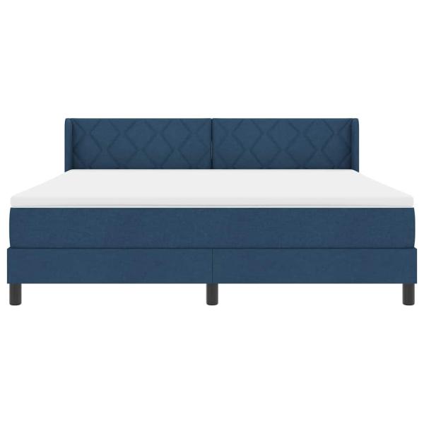 Boxspringbett mit Matratze mit Matratze Blau 180 x 200 cm