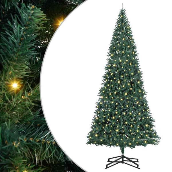 Künstlicher vorbeleuchteter Weihnachtsbaum Grün 500 cm PVC