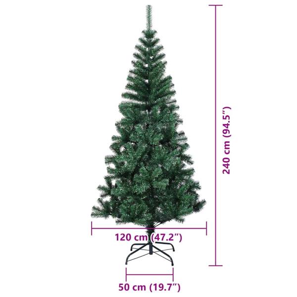 KünstlicherWeihnachtsbaum Grün 240cm PVC