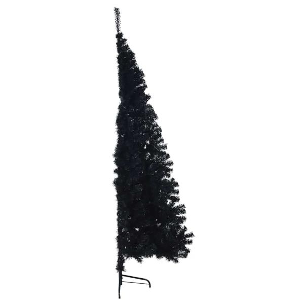 Weihnachtsbaum mit dekorativen Saitenlichtern Schwarz 240 cm