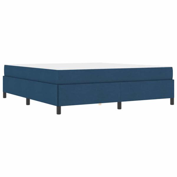 Boxspringbett Blau und Schwarz 180 x 200 cm