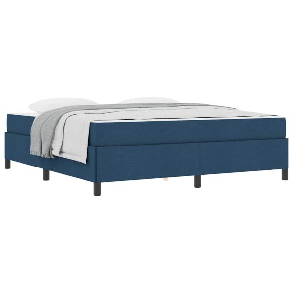 Boxspringbett Blau und Schwarz 180 x 200 cm