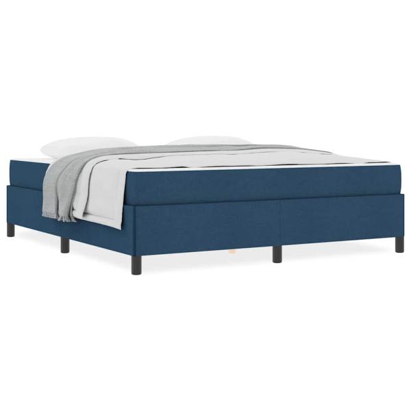 Boxspringbett Blau und Schwarz 180 x 200 cm