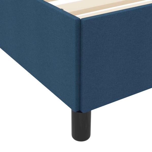 Boxspringbett Blau und Schwarz 180 x 200 cm