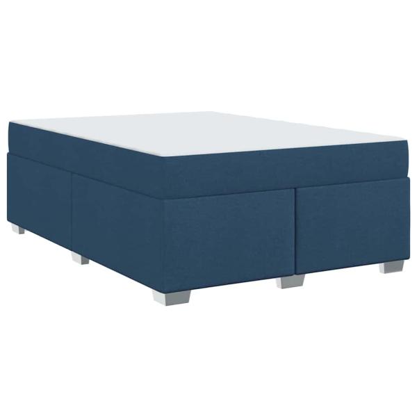 Bettgestell Blau 160 x 200 cm Stoff
