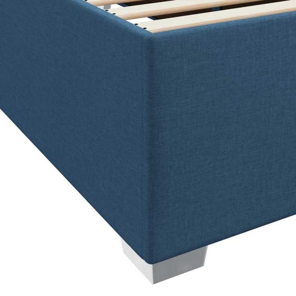 Bettgestell Blau 180 x 200 cm Stoff