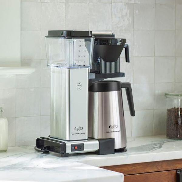 Moccamaster KBGT Filter-Kaffeemaschine, 1450 W, Wasserstandsanzeige, Automatische Abschaltung, Edelstahl polished