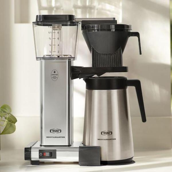 Moccamaster KBGT Filter-Kaffeemaschine, 1450 W, Wasserstandsanzeige, Automatische Abschaltung, Edelstahl polished