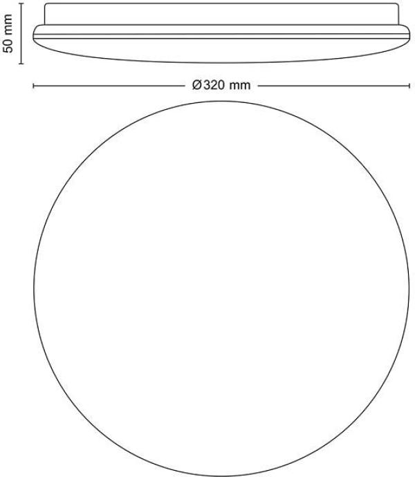 Philips Moire Deckenleuchte, 17W, 220-240V, 1900lm, 4000K, d=320mm, weiß (915005778901)