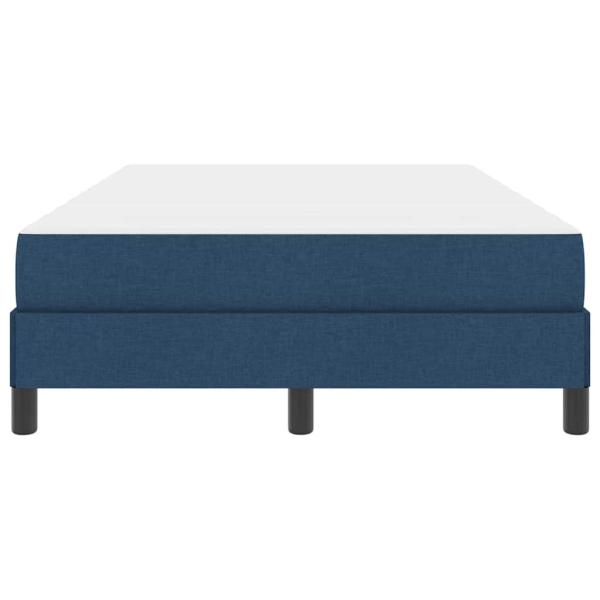 Boxspringbett mit Matratze Blau 120 x 190 cm Stoff